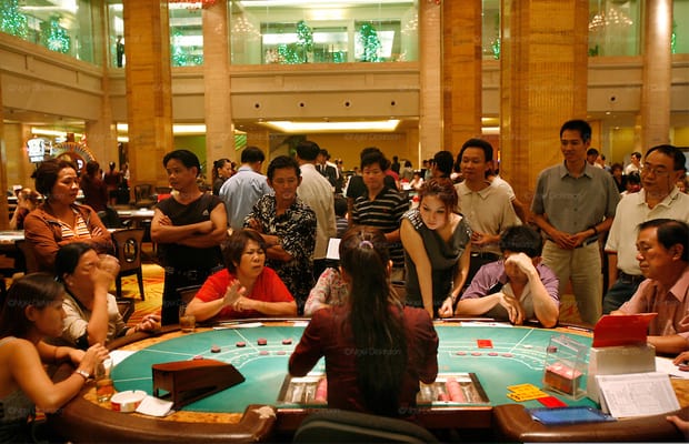 บรรยากาศภายในบ่อนคาสิโน Grand Pailin